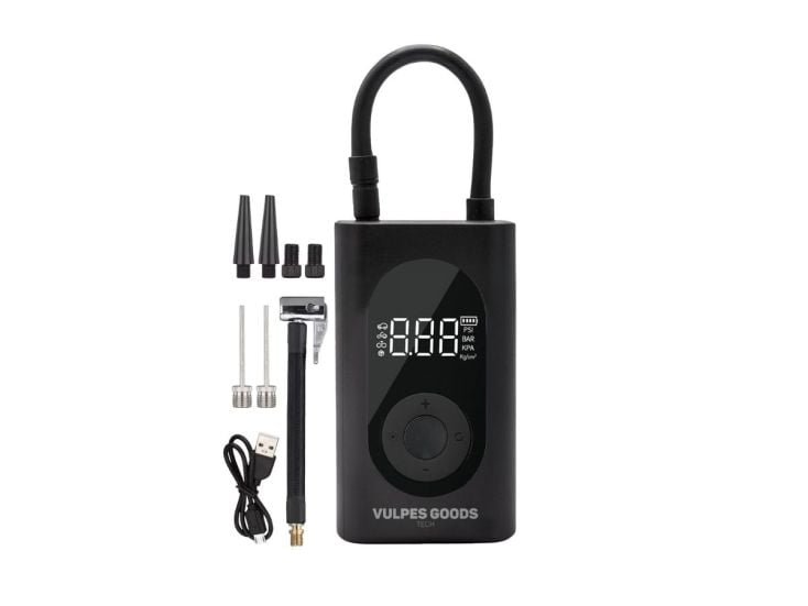 Vulpes Goods elektrische Compressor fietspomp - 6400 mAh