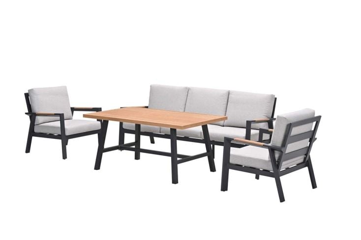 Garden Impressions Elati L/D 4-delige sofa set - c.black