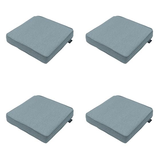 Madison Silver canvas eco+ Zitkussen - Set van 4