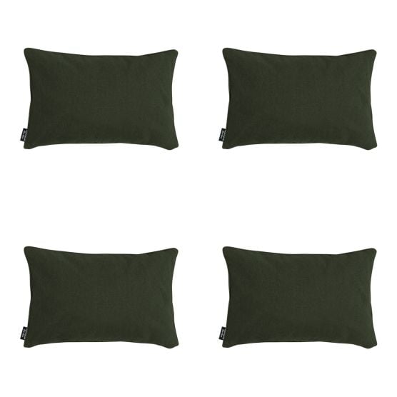Madison Green canvas eco+ Sierkussen - Set van 4