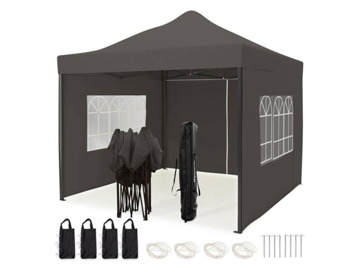 LifeGoods 3x3 m Zijwanden voor partytent  - Anthracite