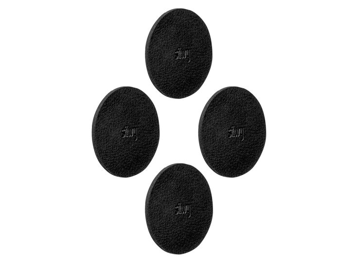Silwy 7,5 cm set van 4 metalen nano-gelkussentjes - Black