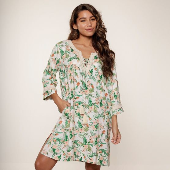 LingaDore 7702P-1 Botanic Print Tuniek
