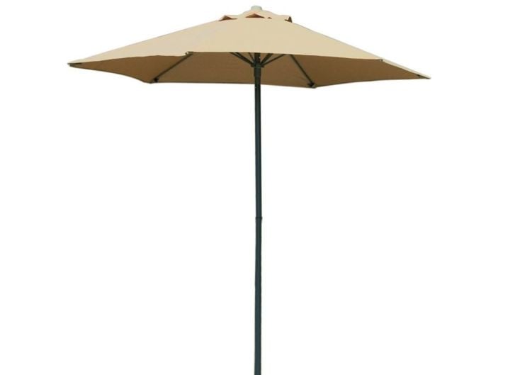 PimXL 200 cm ronde parasol - Ecru