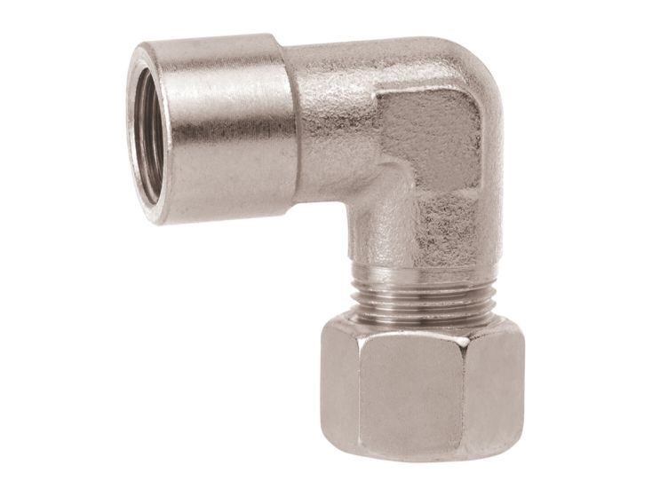 Gimeg staal knie - 3/8 inch binnen x 6/8 mm
