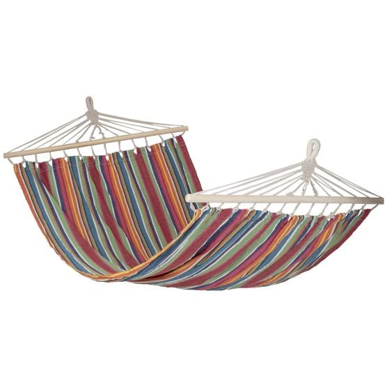 Bo-Camp Santa Barbara hangmat met spreidstok - Rainbow