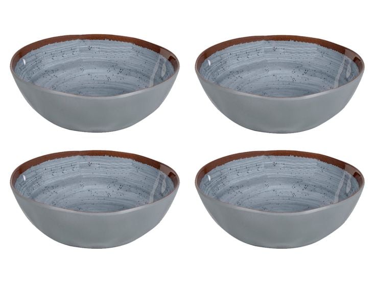 Bo-Camp Halo set van 4 melamine kommen - Grey