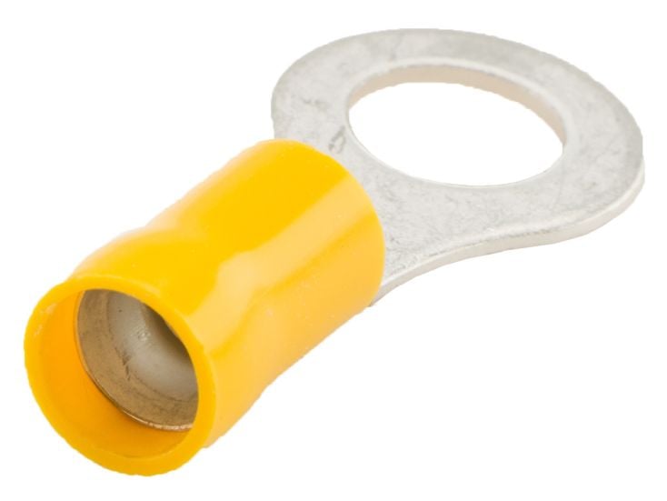 Kabelschoen ring geel set van 5 stuks - 8.4 mm