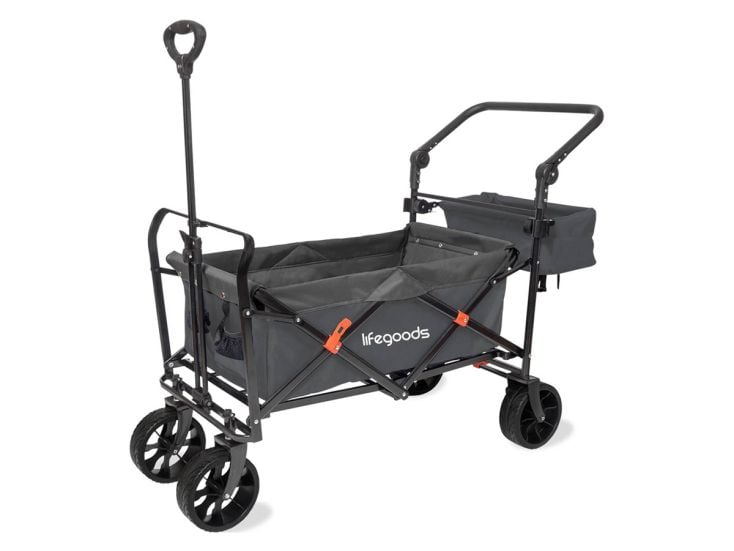 LifeGoods 90L bolderkar - Grey