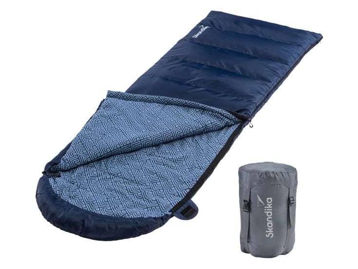 Skandika Dundee Flannel-R slaapzak - Blue