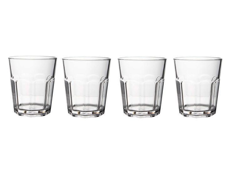 Gimex Solid Line 200 ml set van 4 waterglazen