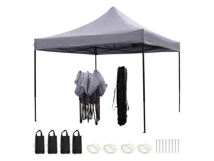 LifeGoods 3x3 m partytent - Dark Grey