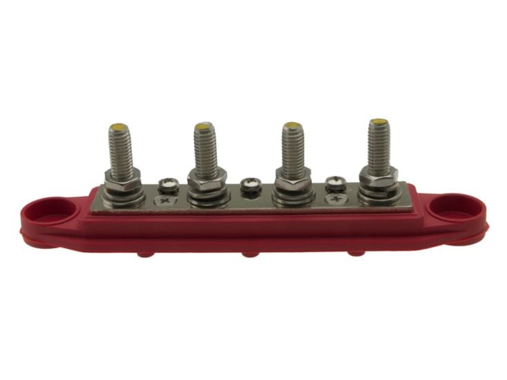 BBA M8 4-punts busbar - red