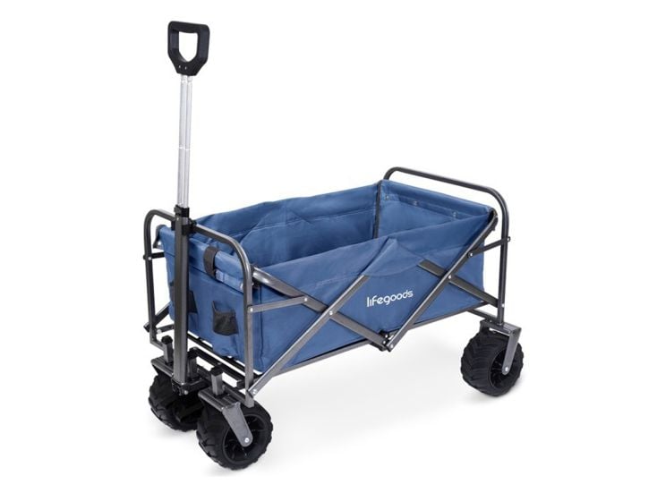 LifeGoods 80 kg opvouwbare bolderkar - Blue