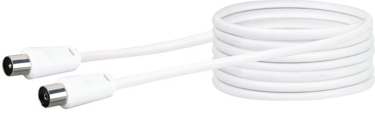 Schwaiger KVK100 10 meter IEC witte antennekabel