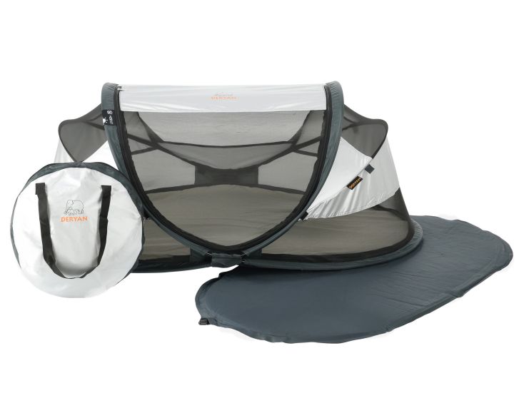Deryan Baby Luxe campingbedje - Silver