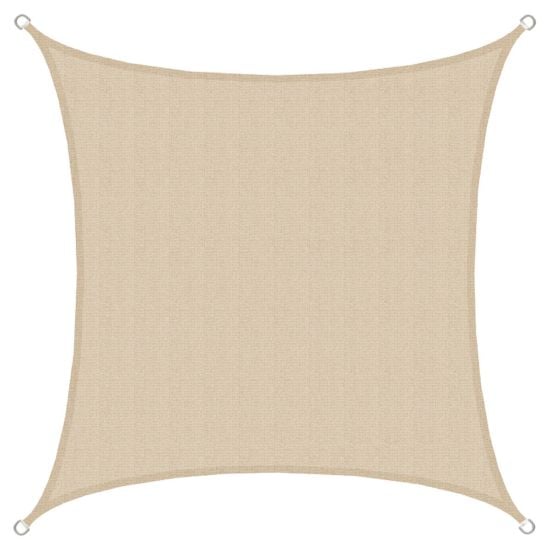 AMANKA 3 x 3 HDPE schaduwdoek - Beige