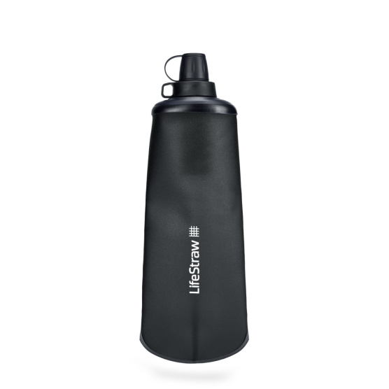 LifeStraw Peak Collapsible Bottle 1L - Dark Grey