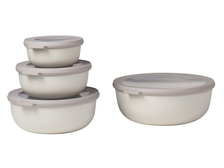 Mepal Cirqula 4-delige set ronde vershouddozen - White