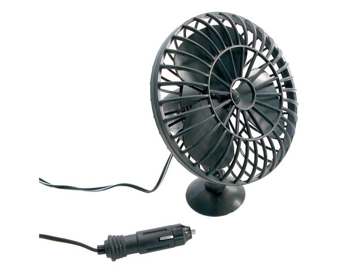 Carpoint 12 volt ventilator met zuignap