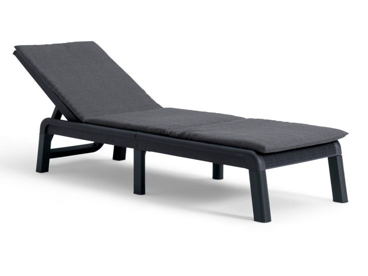 Keter Mallorca ligbed met kussen - Anthracite