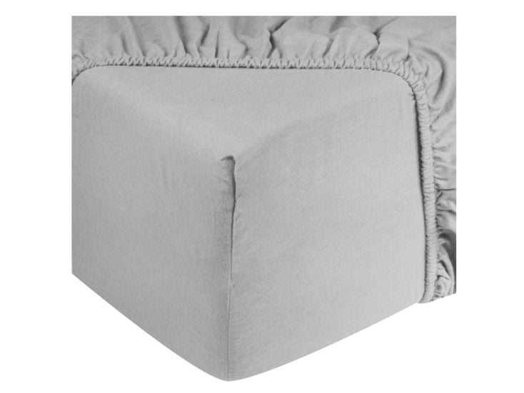 DoubleDry Flanel 90x200 cm hoeslaken - lichtgrijs