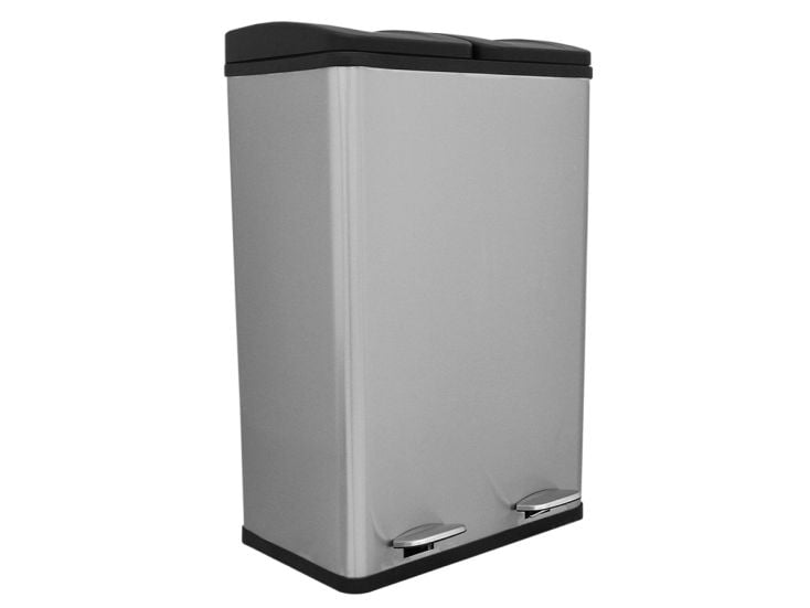 Monstershop dubbele pedaalemmer - 60 liter