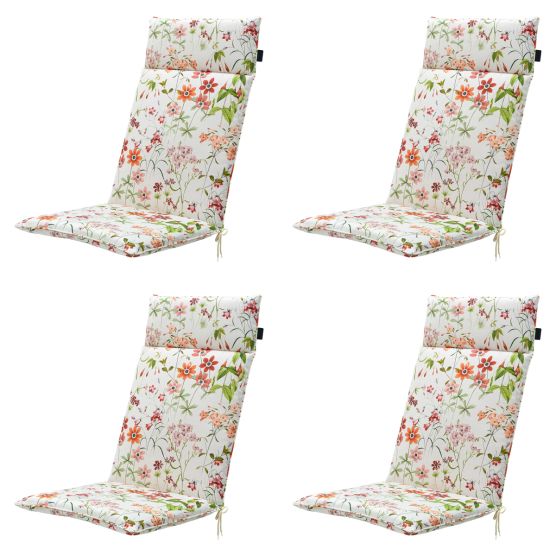 Madison Milly natural Tuinstoelkussen - Set van 4