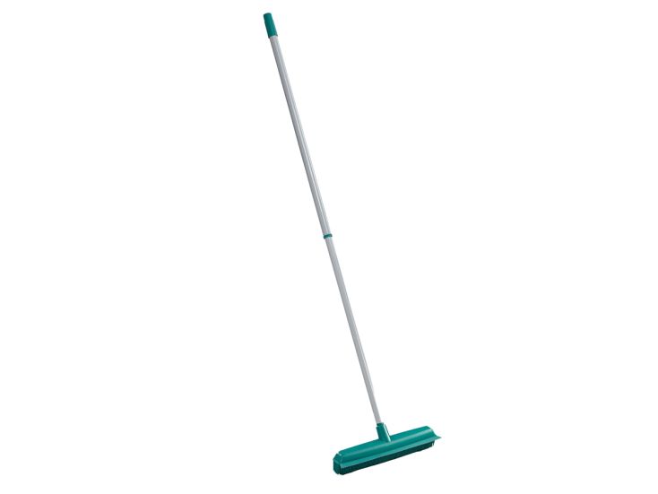 Leifheit Classic rubber bezem met telescoopsteel - 35 cm