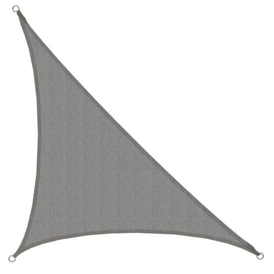 AMANKA 5,1 x 3,6 HDPE schaduwdoek - Grey
