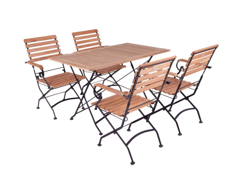 MaximaVida Toscana rechthoekige tuinset met armleuning - 120cm