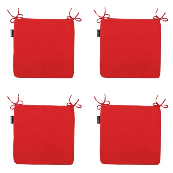 Madison Panama red Zitkussen - Set van 4
