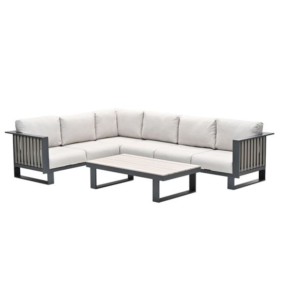 Garden Impressions Gabon 4-delige - taupe hoek loungeset
