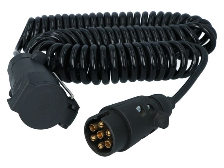 Carpoint 7-polige spiraal verlengkabel - 3 meter
