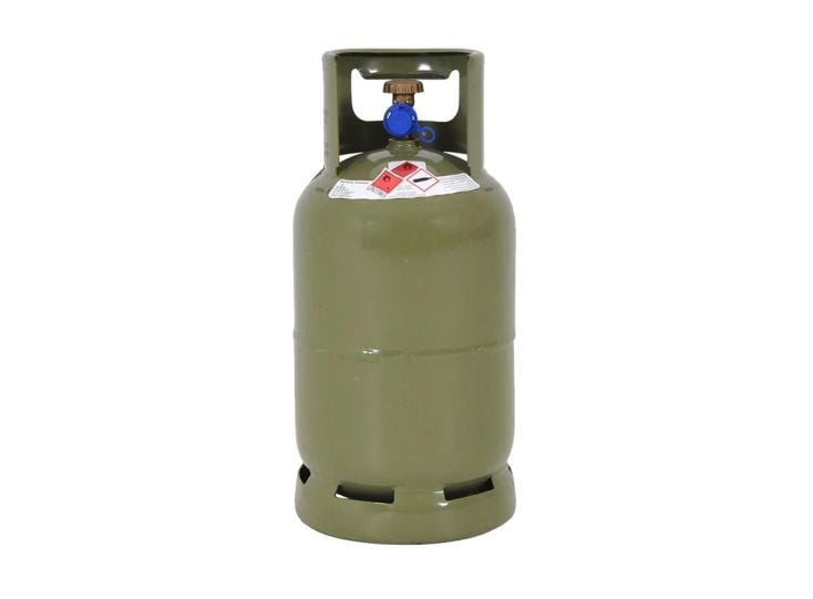 Groene 2,5 kg gasfles