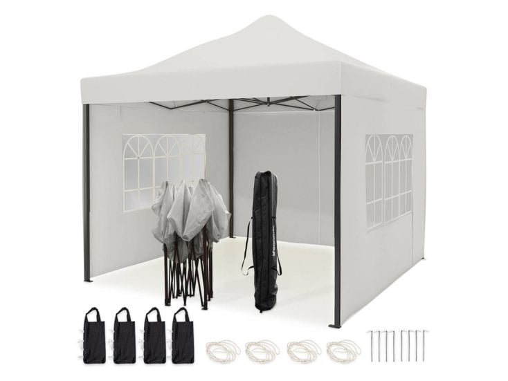 LifeGoods 3x3 m Zijwanden voor partytent - White