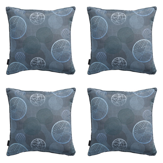 Madison Circle blue Sierkussen - Set van 4