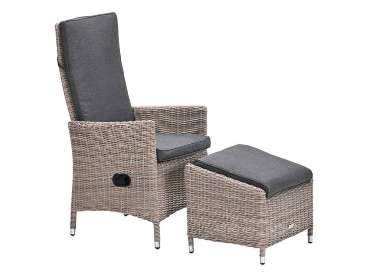 Garden Impressions Collin loungestoel met voetenbank