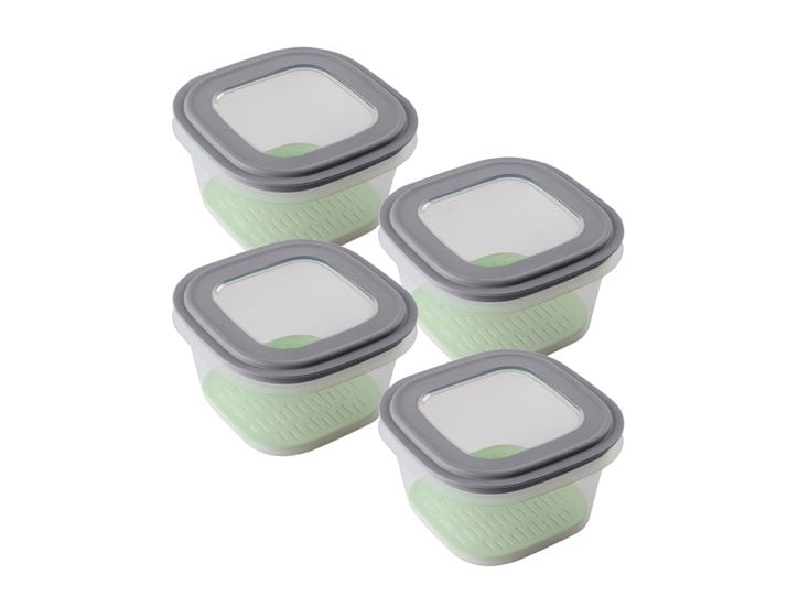 Sunware Sigma home 1,8 liter Grey vershouddoos met tray - 4 stuks