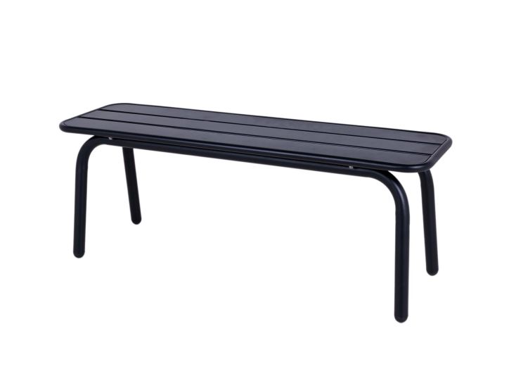 MaximaVida max 120 cm metalen tuinbank - Black