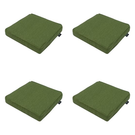 Madison Moss green canvas eco+ Zitkussen - Set van 4