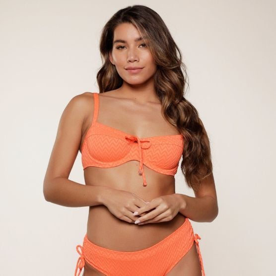 LingaDore 7710A Hot Coral Beugel Bikini top