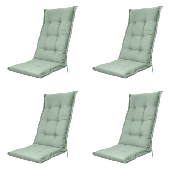 Madison Napels kaki Tuinstoelkussen - Set van 4