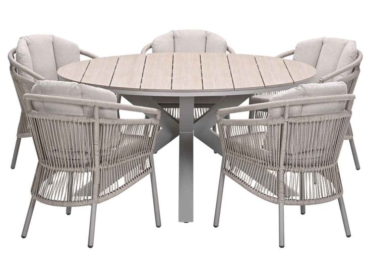 Garden Impressions Sorong Tulli Ø148 cm 6-delige tuinset