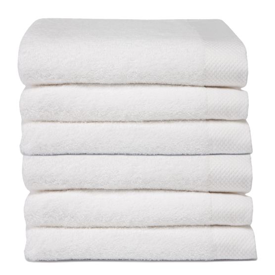 Seahorse Pure 60 x 110 cm set van 6 badhanddoeken - White