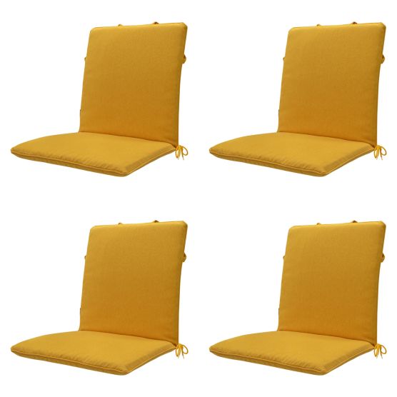 Madison Gold canvas eco+ Stapelstoelkussen - Set van 4