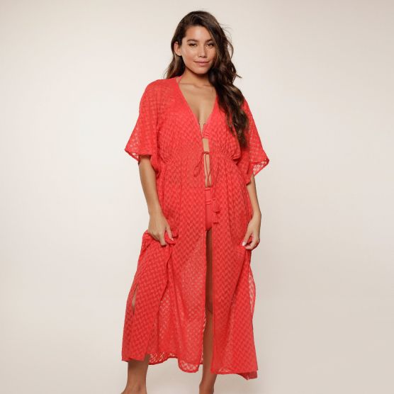 LingaDore 7721 Tomaat Rood Kimono