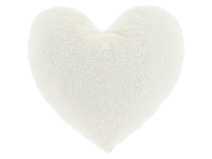 Unique Living Hart 45x35 cm kussen - White