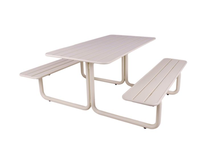 MaximaVida Max metalen picknicktafel - Off-white