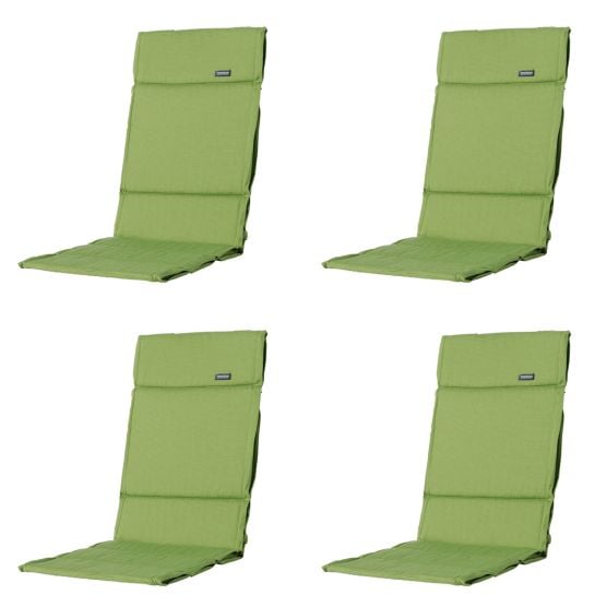 Madison Rib lime Tuinkussen - Set van 4